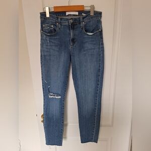 Nobody Denim Geo Mid Rise Skinny Ankle Jeans Made In Australia
